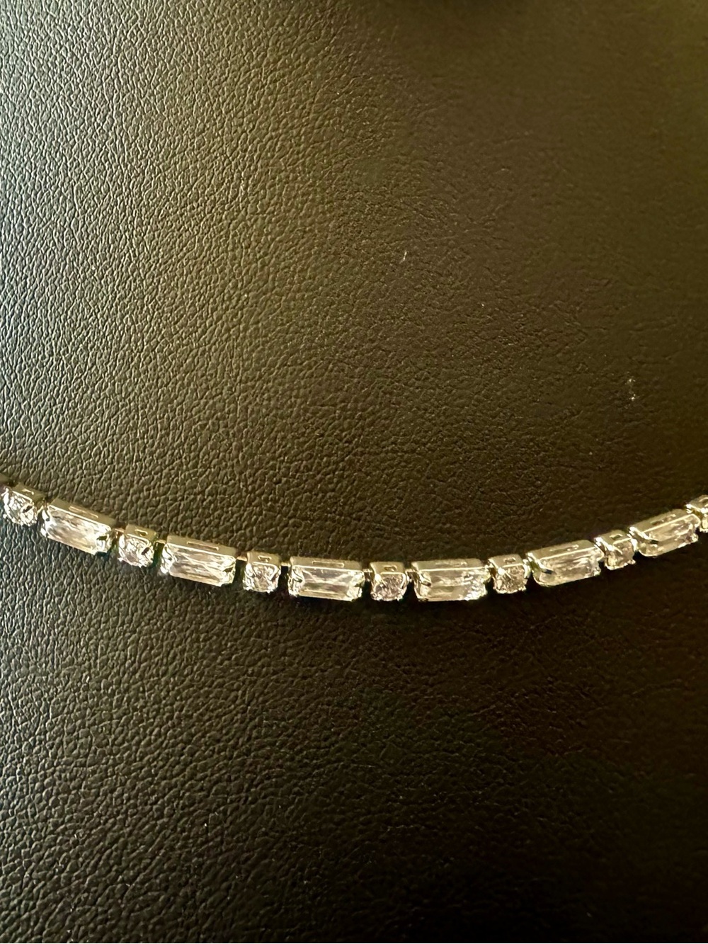 Silver Crystal Tennis Necklace - Classic Sparkle